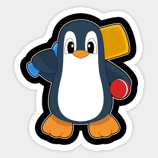 Penguin Cricket Cricket bat Sticker